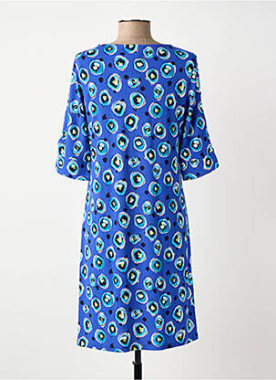 Rochie scurtă mâneci scurte mâneci scurte albastru SURKANA femeie