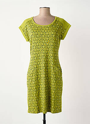 Rochie scurtă mâneci scurte mâneci scurte verde SURKANA femeie