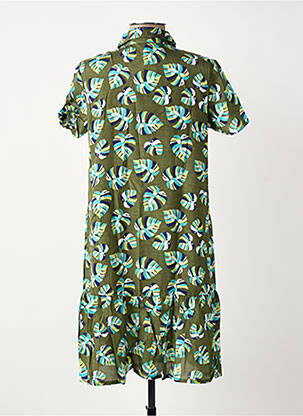 Rochie scurtă mâneci scurte mâneci scurte verde SURKANA femeie