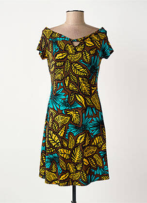 Rochie scurtă maro SURKANA femeie