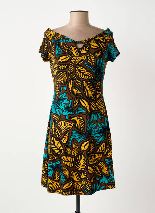 Rochie scurtă maro SURKANA femeie