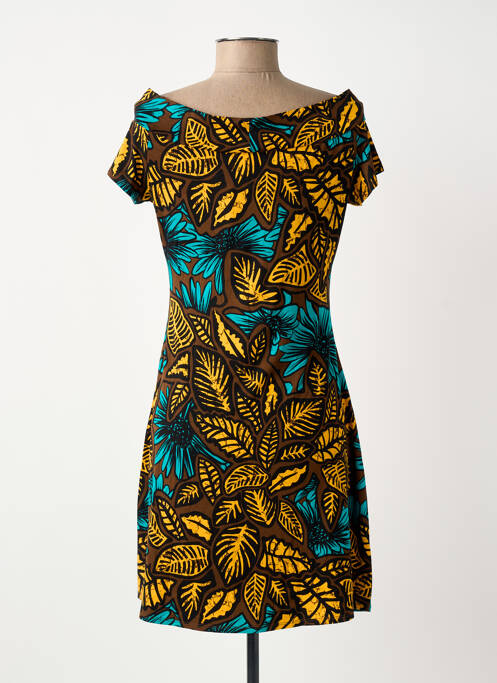 Rochie scurtă maro SURKANA femeie