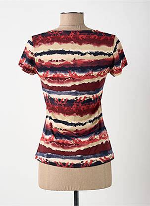 Tricou croială dreaptă mâneci scurte roșu SURKANA femeie