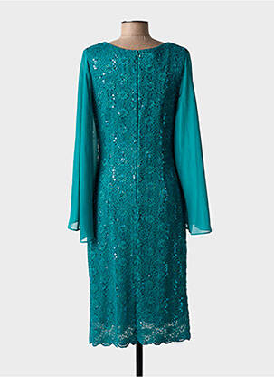 Rochie midi mâneci lungi mâneci lungi verde NINA LOO femeie