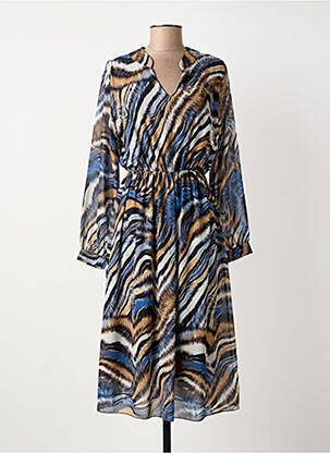 Rochie midi albastru COULEURS DU TEMPS femeie