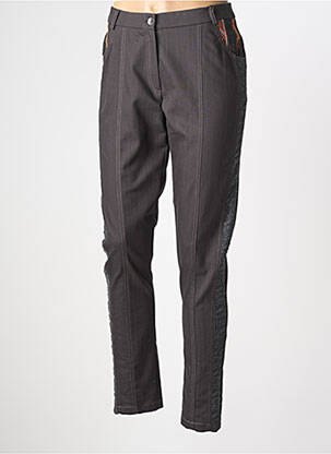 Pantalon drept elasticitate mărime normală gri MERI & ESCA femeie