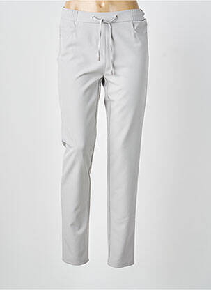 Pantalon slim talie elastică mărime normală gri FRANK WALDER femeie