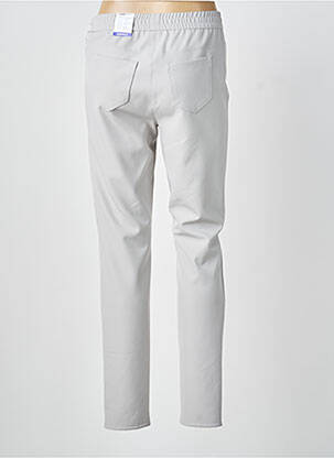 Pantalon slim talie elastică mărime normală gri FRANK WALDER femeie