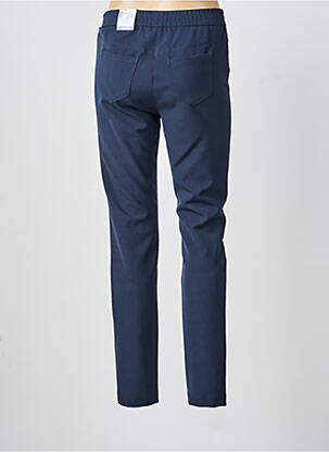 Pantalon slim talie elastică mărime normală albastru FRANK WALDER femeie
