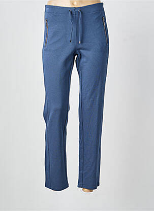 Pantalon slim talie elastică mărime normală albastru BARBARA LEBEK femeie