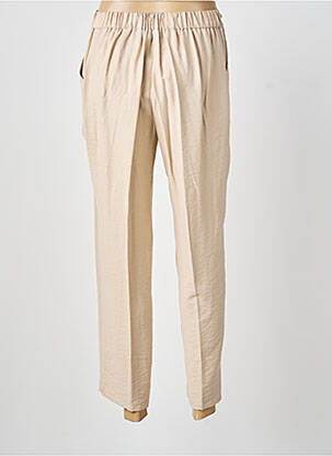 Pantalon 7/8 talie elastică mărime normală bej TINTA STYLE femeie