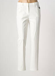 Pantalon drept elasticitate mărime normală alb FRANK WALDER femme