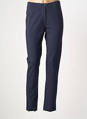 Pantalon slim talie elastică mărime normală albastru GUY DUBOUIS femeie