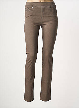 Pantalon slim maro ANNA MONTANA femeie