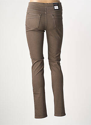 Pantalon slim talie elastică mărime normală maro ANNA MONTANA femeie