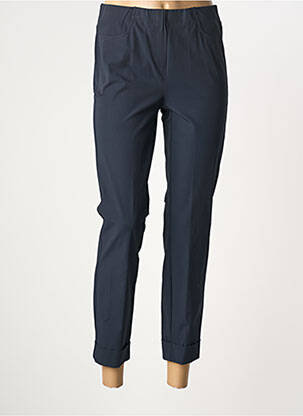 Pantalon 7/8 elasticitate mărime normală albastru JEAN GABRIEL femeie