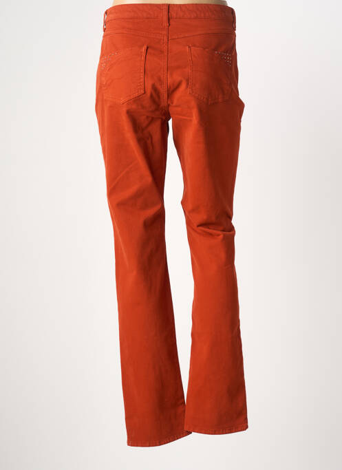 Pantalon drept portocaliu GUY DUBOUIS femeie