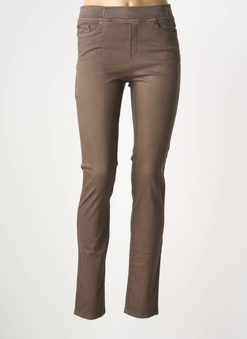 Pantalon slim maro ANNA MONTANA femeie