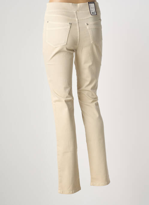 Pantalon slim bej ANNA MONTANA femeie