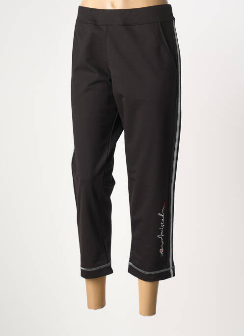 Pantalon trei sferturi negru DOLCEZZA femeie