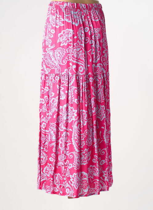 Fustă lungă roz MOKI B femeie