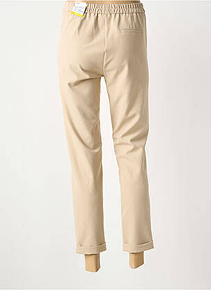 Pantalon 7/8 talie elastică mărime normală bej FRANK WALDER femeie