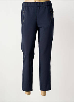 Pantalon 7/8 talie elastică mărime normală albastru FRANK WALDER femeie