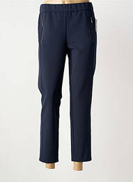 Pantalon 7/8 talie elastică mărime normală albastru FRANK WALDER femme