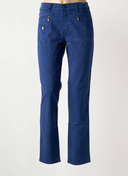 Pantalon slim albastru ANNA MONTANA femeie