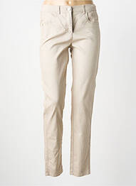 Pantalon slim elasticitate mărime normală bej FRANK WALDER femme