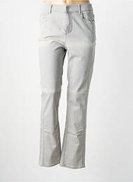 Pantalon slim elasticitate mărime normală gri ANNA MONTANA femme