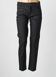 Pantalon slim elasticitate mărime normală negru ANNA MONTANA femme