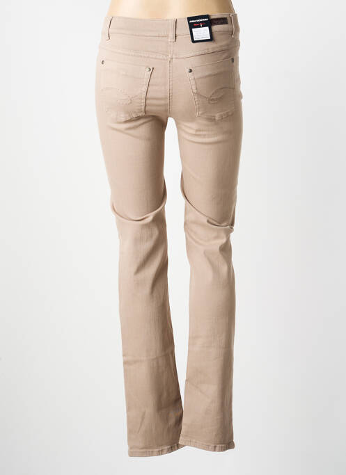 Pantalon slim bej ANNA MONTANA femeie