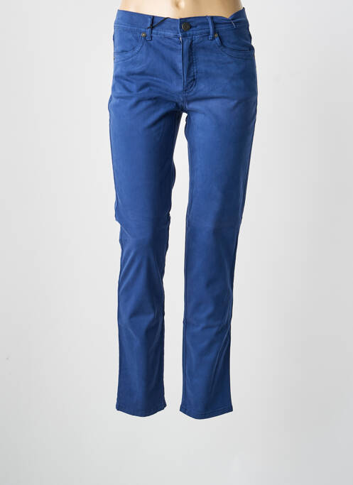 Pantalon slim albastru ANNA MONTANA femeie