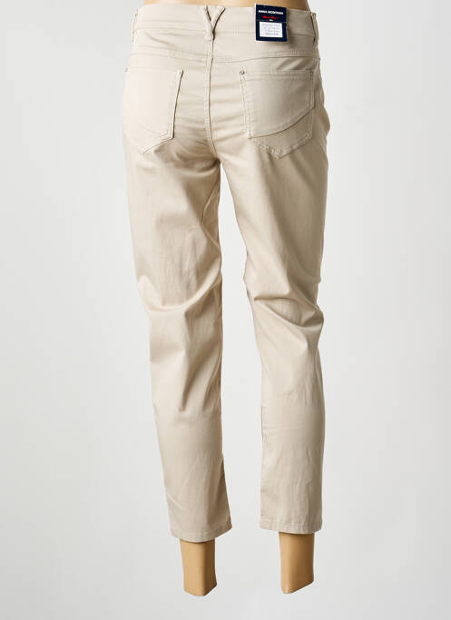 Pantalon slim bej ANNA MONTANA femeie