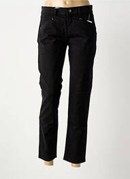 Pantalon 7/8 elasticitate mărime normală negru ANNA MONTANA femme