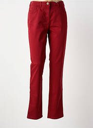 Pantalon slim talie elastică mărime normală roșu TONI femme