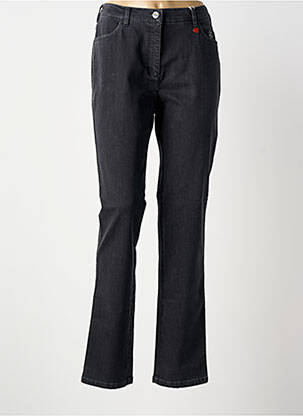 Pantalon slim talie elastică mărime normală gri TONI femeie