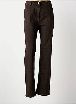 Blugi cu croială dreaptă maro TONI femeie