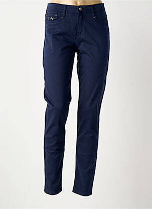 Pantalon slim elasticitate mărime normală albastru FUEGO WOMAN femeie