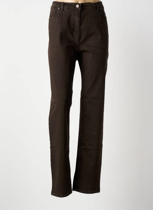 Blugi cu croială dreaptă maro TONI femeie