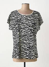 Tricou elasticitate mâneci scurte negru SAINT JAMES femme