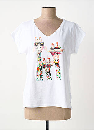 Tricou alb BARILOCHE femeie