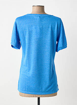 Tricou guler în v mâneci scurte albastru TINTA STYLE femme