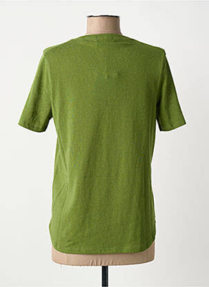 Tricou guler în v mâneci scurte verde ICONIQUE femeie