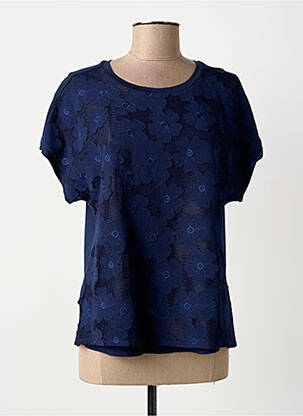 Tricou elasticitate mâneci scurte albastru THOMAS RABE femeie