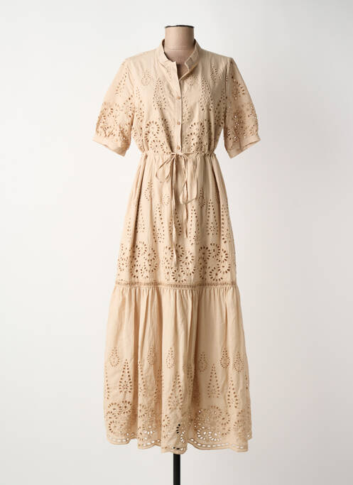 Rochie lungă bej BISOU'S PROJECT femeie