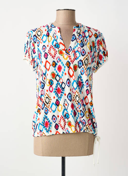 Top alb TINTA STYLE femeie