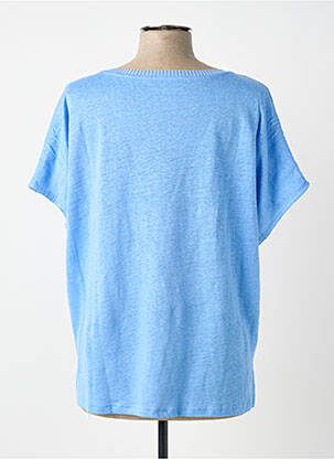 Tricou croială dreaptă mâneci scurte albastru MPC (MA PETITE CAPSULE) femeie