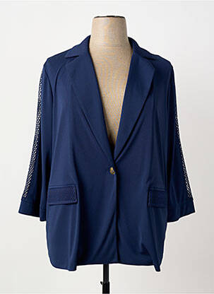 Jachete casual guler tip costum albastru ANANKE femeie